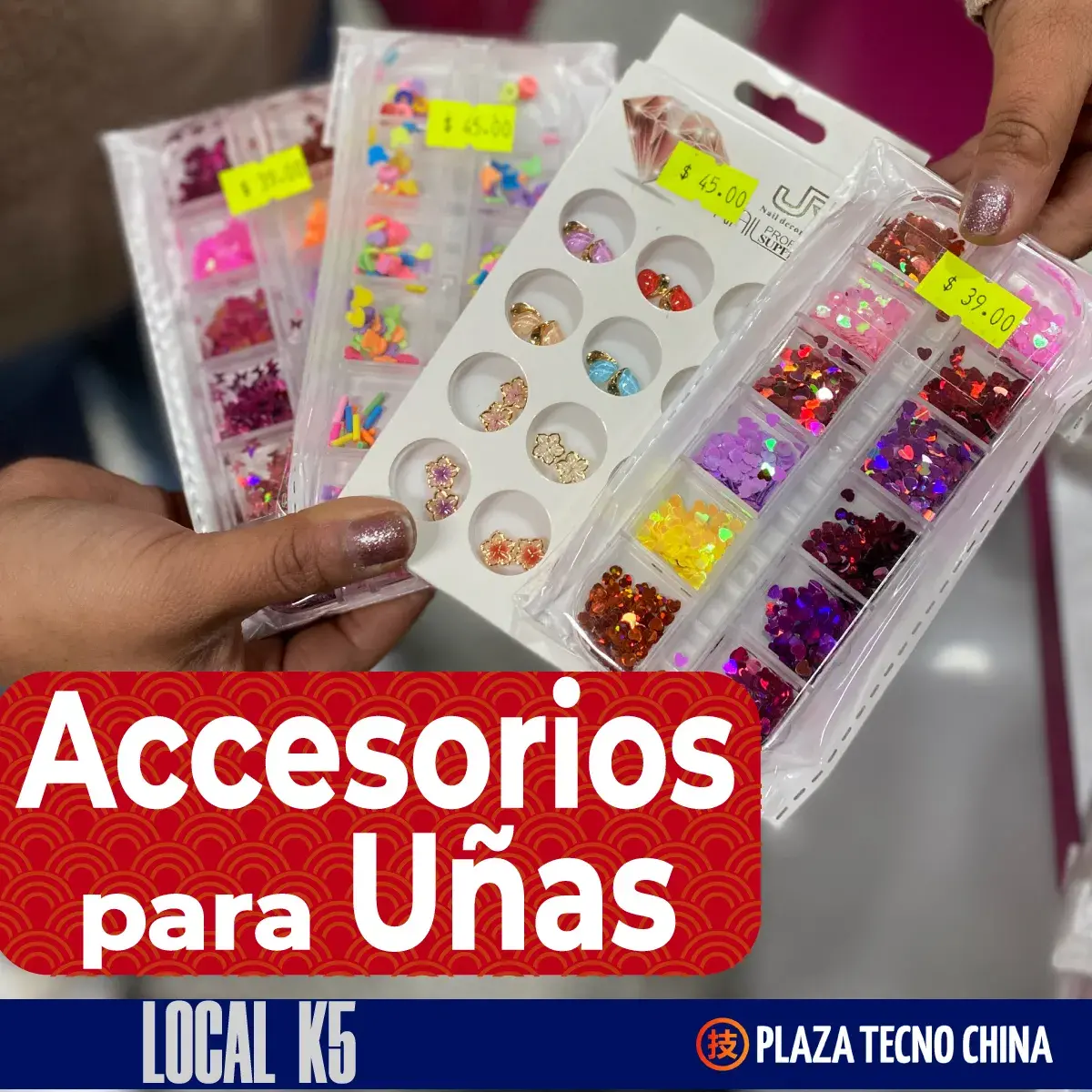 accesorios para uñas plaza tecno china