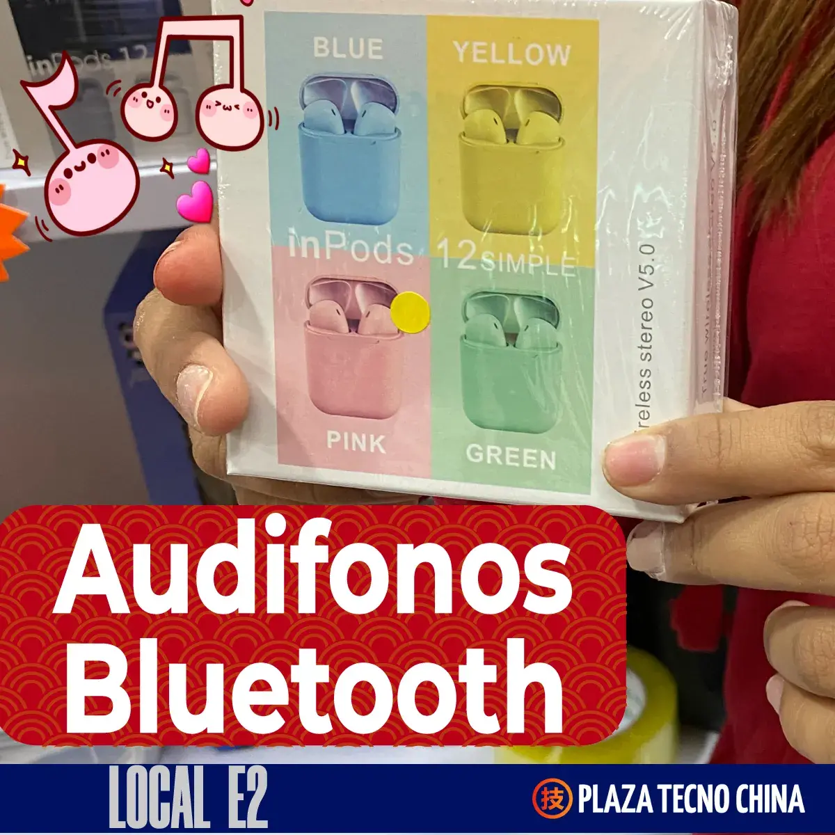 audifonos bluetooth plaza tecno china