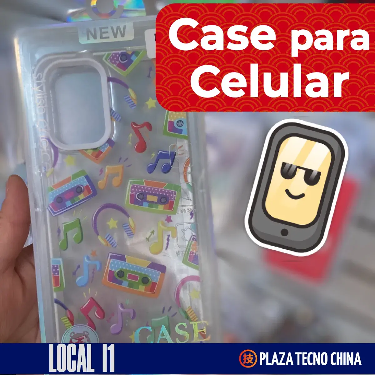 case para celular plaza tecno china