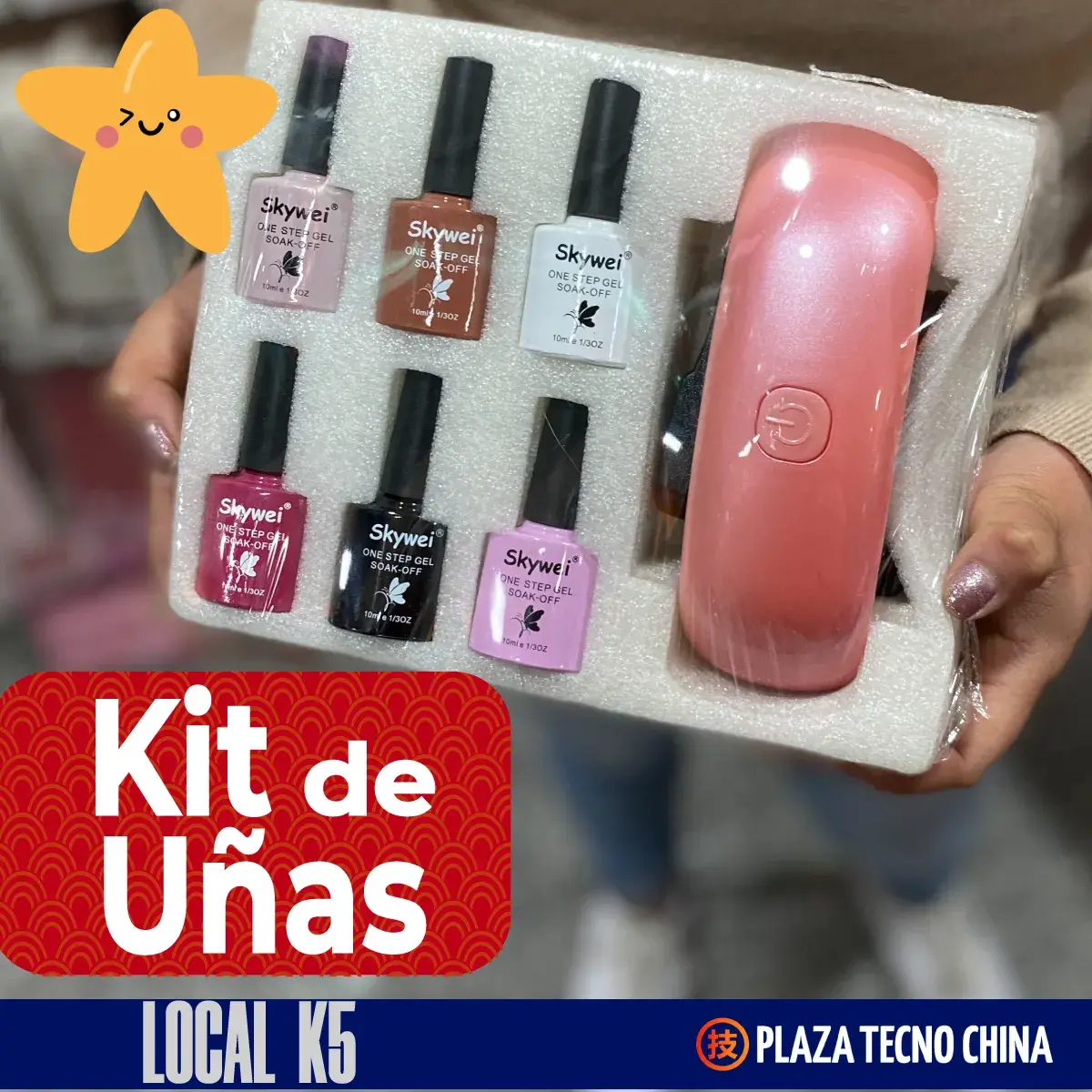 kit de uñas plaza tecno china