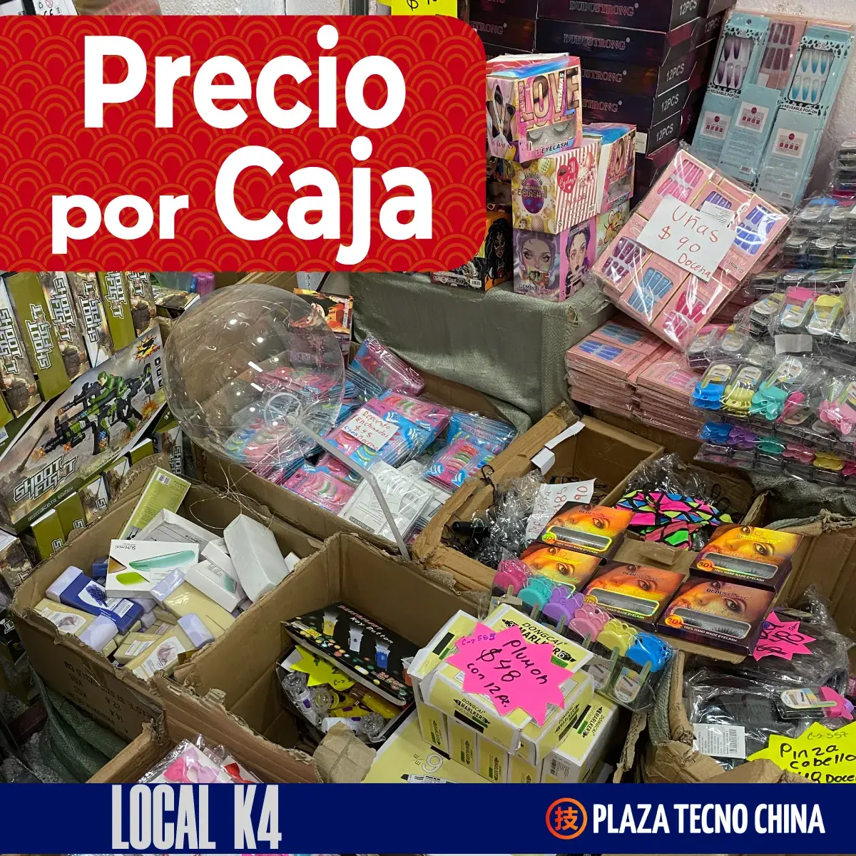 precio por caja plaza tecno china