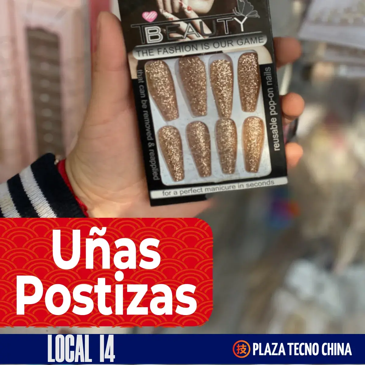 uñas postizas plaza tecno china